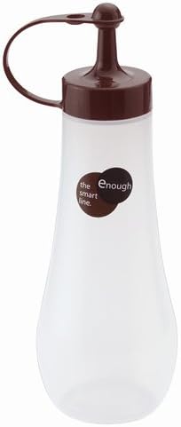 TRUYOO New Plastic Squeeze Dressing Bottle Dispenser Cruet for Sauce Oil (360ml, Brown)