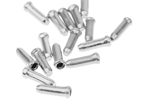 ALIXO U-M Set di 20 cavi per freno per bicicletta, tappi terminali per cavi della bicicletta, in alluminio, per bici da corsa, mountain bike, utili e pratiche