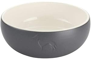 Comedero para Perro Hunter Gris Cerámica Silicona 1,5 L