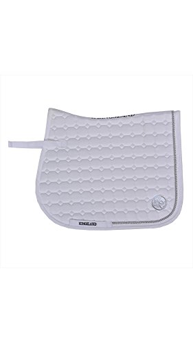 Kingsland-Fresno-with-Coolmax-Dressage-Saddle-Pad-White