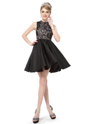 HE05335BK12, Black, 12UK, Ever Pretty Casual Dresses For Teenagers 05335