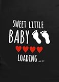 witzige lustige Umstandsmode T Shirt by LOVE RULES – sweet little Baby loading Babyfüße – coole Schwangerschaftsmode mit Aufdruck - 2