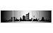 Produktbild TOP Bild auf Leinwand CITY PANORAMA Leipzig Silber 5 TEILE DIGITAL Arts AP500027 Bilder fertig bespannt auf Keilrahmen. Kunstwerk als Wandbild auf Rahmen. GRÖßE WÄHLEN! GÜNSTIGER ALS Ölbild Gemälde Poster Plakat mit Bilderrahmen! MADE IN GERMANY