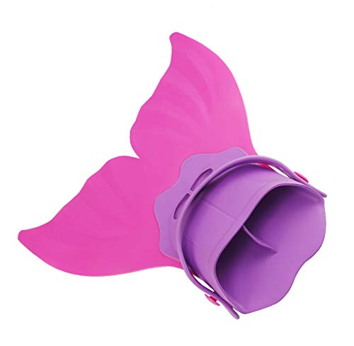 HHD® Queues de Sirène, Nageoire de sirène Filles Monopalme Sirène Réglable Nageoires Plongée Palmes Natation pour Enfants