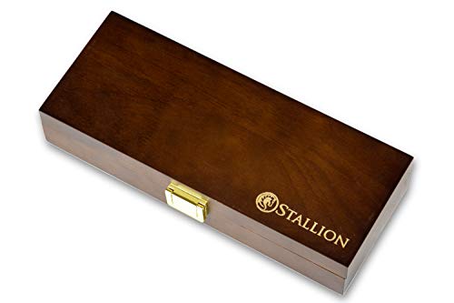 Stallion Damastmesser Ironwood Zwei Steakmesser - Damaststahl mit Griff aus Eisenholz in Edler Geschenkbox - 5