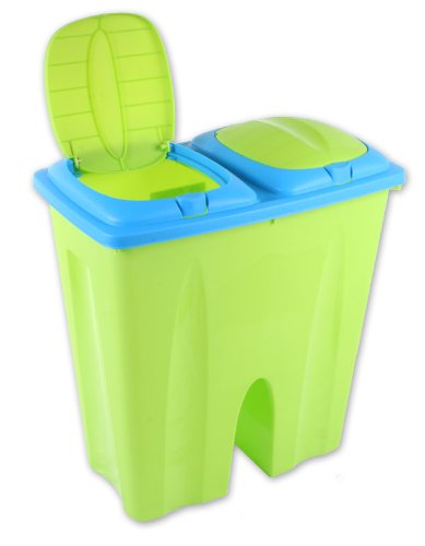 Abfalleimer Mülleimer Duo Bin 2x25 Liter von Checklife (Gün)