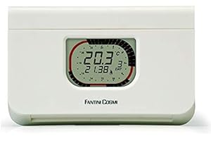 Fantini Cosmi C57 Cronotermostato Settimanale a Batterie, Bianco