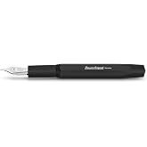 Kaweco ORIGINAL 250 Siyah Krom Dolma Kalem - Zarif Teneke Kutu ve M??rekkep Kartu? lar?? Dahil - ? ekici Dekoratif Unsurlara 
