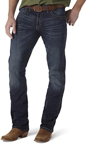 Wrangler Mens 20x Slim Fit Straight Leg Jeans, Denver, 33W x 38L US