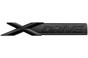 AUTOZOCO Emblema X Drive | Emblema X-Drive | Insignia X Drive | Insignia Adhesiva XDrive | Apto para Lateral Guardabarros | Compatible con BMW | Material plástico ABS | 96 x 16 mm | Negro Mate