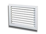 La rejilla de ventilación KNUN con láminas rígidas es de plástico de alta calidad y fácil de montar.