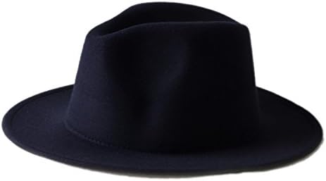 MXNET Men Women 100% Wool VTG Wide Brim Felt Trilby Fedora Hat ( Color : 6 , Size : 57-58CM )