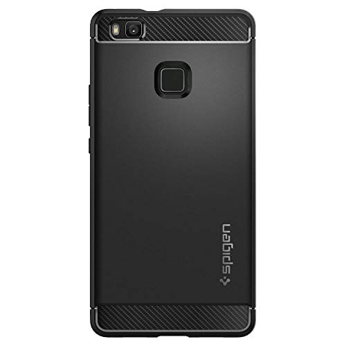Funda Huawei P9 Lite  Spigen  Rugged Armor  Resistente  Negro  Rugged Armor protecci  n robusta armadura Ultimate y robusto dise  o con acabado mate para Huawei P9 Lite  Carcasa funda P9 Lite -  L05CS20299 