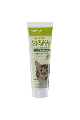 tomlyn Natural Hairball Remedy Gel para Gatos, Pollo Sabor, (laxatone® Natural) 4,25 oz