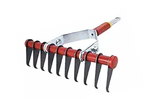 Wolf-Garten Steel Multi Star Scarifying Rake without Handle (Silver) , Width - 30 cm