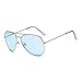 Produktbild Unisex Klassische Aviator Sonnenbrille Nachtfahrbrille, Tukistore Street Fashion Metallrahmen Gespiegelte Flache Linse UV400 Schutz Sonnenbrille für Frauen Männer