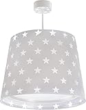 kinderzimmer lampe wolke Hergestellt in Spanien Dalber Stars Hängelampe, Plastik, E27, Grey, 33 x 33 x 25 cm
