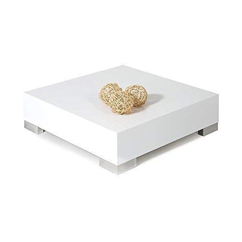Mobili Fiver iCube 60 Couchtisch, Holz, Weiß glänzend, 60 x 60 x 18 cm