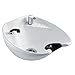 LOTUS DEEP SUPERIOR WHITE PORCELAIN BACKWASH BASIN (FITTINGS NOT INCLUDED) - H29cm x W52.5cm x D61.6cm