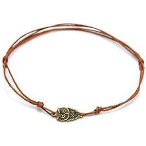 Fußkette Eule Bronze