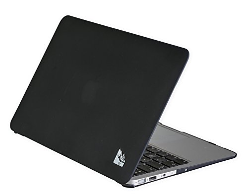Gecko Macbook Air 11" Clip On Case - Schwarz - trendige Farben / perfekter Schutz in der Farbe schwarz / black geeignet für Macbook Air 11,6" (Typ A1370 und A1465)