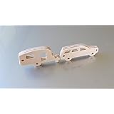 2 Schlüsselanhänger aus Holz - Wohnwagen + Zugfahrzeug Kombi/SUV