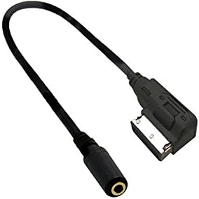 Car Auxiliary Audio Cable, Female Aux input Connect 3.5 mm Devises iPhone 7 6s 6 SamSung for Audi A1 A3 A4L A5 A6L A8 Q3 Q5 Q7 TT &amp; Volkswagen VW Tiguan GTI Golf Polo CC Passat Skoda (Audio)