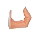 2pcs Nail Art Practice Fingers False Nail Polish Training Tool with Nail Tip