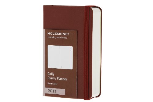 Daily planner XS dark. Red cover