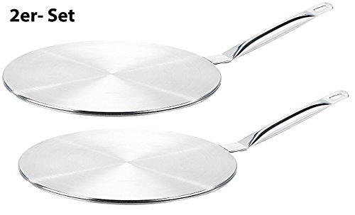 Rosenstein & Söhne Universal-Adapterplatte für Induktionskochfelder, 24 cm, 2er-Set - 3
