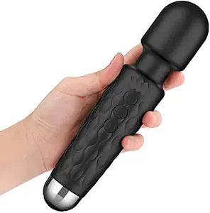 AZOD Rechargeable Wand Massager for Pressure Relief body with 8 Powerful Speeds & 20 Adjustable Vibration Modes