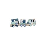 LITTLE DUTCH 4355 Holz-Eisenbahn mit Steck-Formen mixed stars mint by Little Dutch
