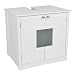 Produktbild LIMAL Waschtischunterschrank Schrank Katzenklo Kommode Katzenschrank Waschbeckenunterschrank 60 x 56,7 x 46 cm