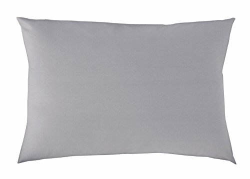 P'tit Basile - Taie d'oreiller bébé - dimensions 40x60 cm - Coloris Taupe - Coton biologique de qualité supérieure, 57 fils/cm2, Tissage serré pour plus de douceur.