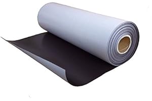 MAGNOSPHERE Caoutchouc aimante naturel avec adhesif 0,5mm x 50cm x 50cm - Avec ces feuilles magnétiques adhésives vous allez pouvoir créer vos propres magnets !!!