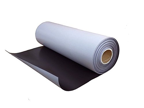 Magnetfolie selbstklebend roh braun 0,5mm x 50cm x 100cm - hält auf allen metallischen Oberflächen, flexibel