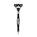 SHAVE-LAB - FIRE - Manual Razor with 4x Razor Blades (P.6 - 6 blades - for men, black)