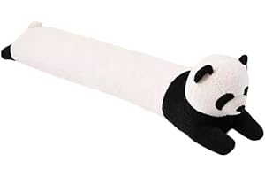 ETRAVEL paraspifferi decorativo sotto porta, 91 cm, per porte e finestre, ponderato a forma di animale, blocca il rumore, per la parte inferiore della porta, con passanti per appendere (Panda, 70 cm)