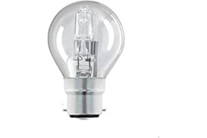 TIGER LIGHTING x3 Golf Ball/Mini Gobe B22 G45 / P45 ECO Halogen Dimmable Energy Saver Light Bulbs B22d BC Bayonet Cap 240V 28W = 40W (+1 Free Bulbs)