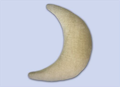 Preisvergleich Produktbild Theraline Plüschmond / gefüllt mit sandfeinen Mikroperlen / Farbe: Sand