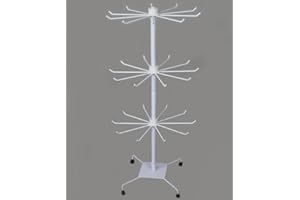 YUDU Verkaufsständer mit 3 Etage Metall 73cm weiss