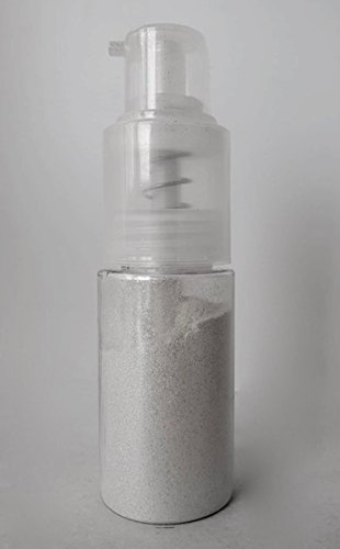 Preisvergleich Produktbild Silber mit Pumpzerstäuber - 10 g Glitzerpuder