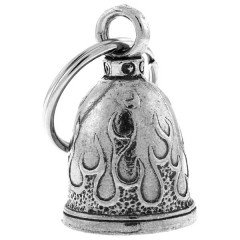 Campanellino portafortuna per moto, motivo: fiamma