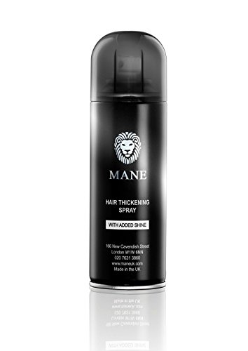 Mane Hair Loss Thickening Spray with Added Shine for Thinning Hair - Dark Brown