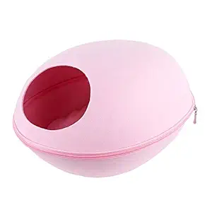 Cat Pet Cave Cat Cave Bed Cat Bed for Cats Kittens Pets(Pink) -Layfoo
