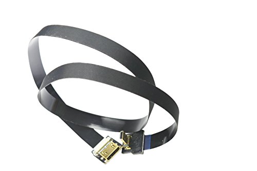 Neue schwarze FPV HDMI Kabel Micro Schnittstelle zu Mini-Schnittstelle für Gopro Sony A7SII A7RII A9 A6500 A6300 (eine umgekehrte Sockel A6000) Grad (Mikro männlichen Hdmi auf Mini Hdmi weiblich) 20CM