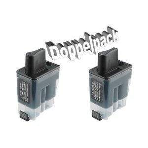 Doppelpack Kompatible Drucker Tintenpatronen für Brother DCP-115C - Schwarz - je 26ml