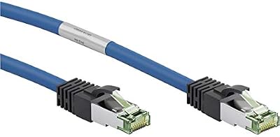 goobay Câble de raccordement réseau RJ45 Cat 8.1 S/FTP sans halogène avec Protection dorée Protection dorée 2 m