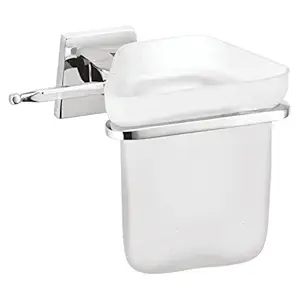 Visko Vega Brass Tooth Brush Holder (Silver, Chrome Finish)