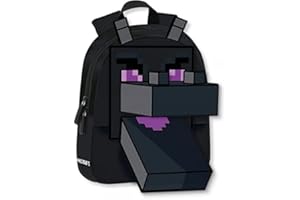 FRANCO COSIMO PANINI Minecraft Ender Dragon plecak szkolny 2 plecaki szkolne, czarne, Taglia unica, Casual